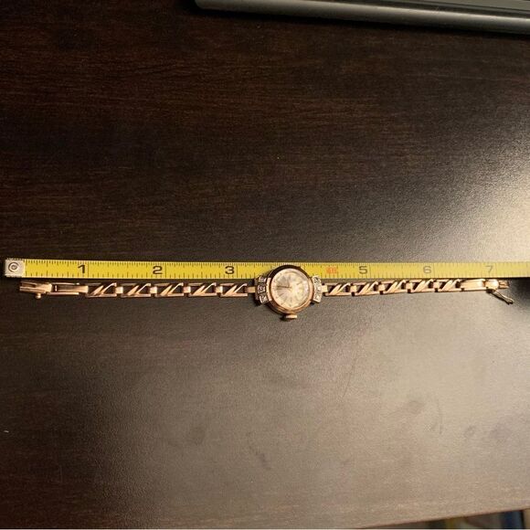 Nairi Russian Rare Vintage Gold, Diamond, and Mother Of Pearl Face Watch - Picture 3 of 9